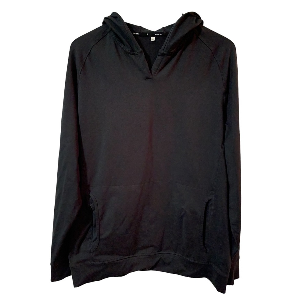 Public Rec Politan Hoodie Mens Large Black 3 Pockets Stretch Activewear